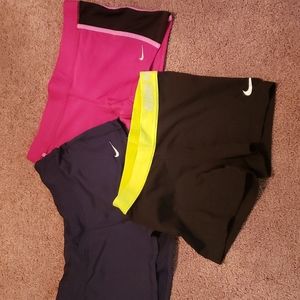Lot of 3 pair womens Nike shorts